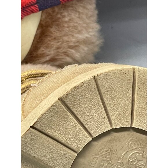 Vintage 1983 Xavier Roberts Original Farrell Furskin Plush Bear 22" plaid bow ti - Picture 5 of 11